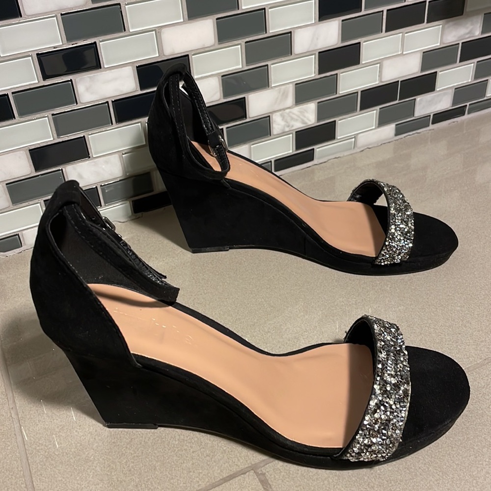 Simply be, wedge, suede sandals - Picture 1 of 9